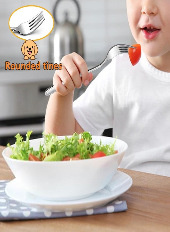 LIANYU 6-Piece Toddler Utensils Forks, Kids Silverware Forks for 2-10 Year Old, Children Cutlery Flatware Set, Kids Child Utensils for Home Preschools, Dishwasher Safe - Image 3